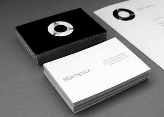 Minimalist business card Minimalist card design
