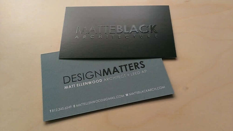 Matte Business Card Matte Business Card