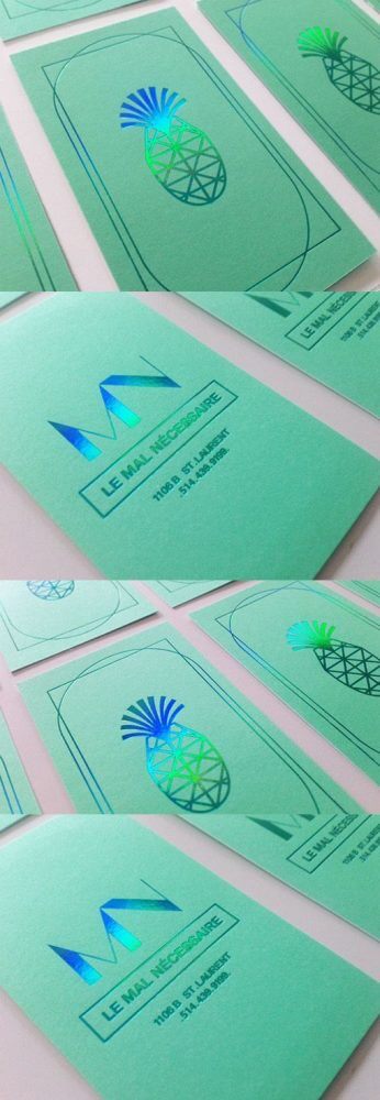 Green holographic edge cards