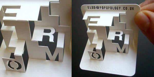 Playful illustrated card