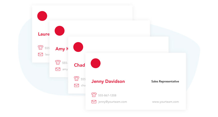 On-brand Business Cards by Brandly On-brand Business Cards by Brandly