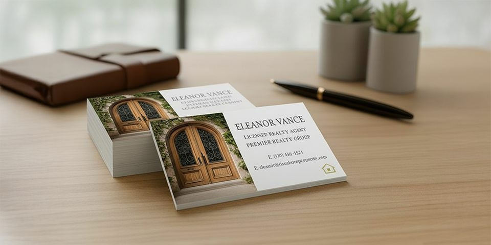 Real Estate Business Card Samples: Paper, Finish, Color, Design + Must-Have Info