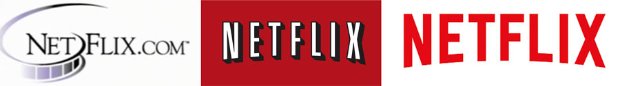 Netflix logos 1997-2000-2014 Netflix logos 1997-2000-2014