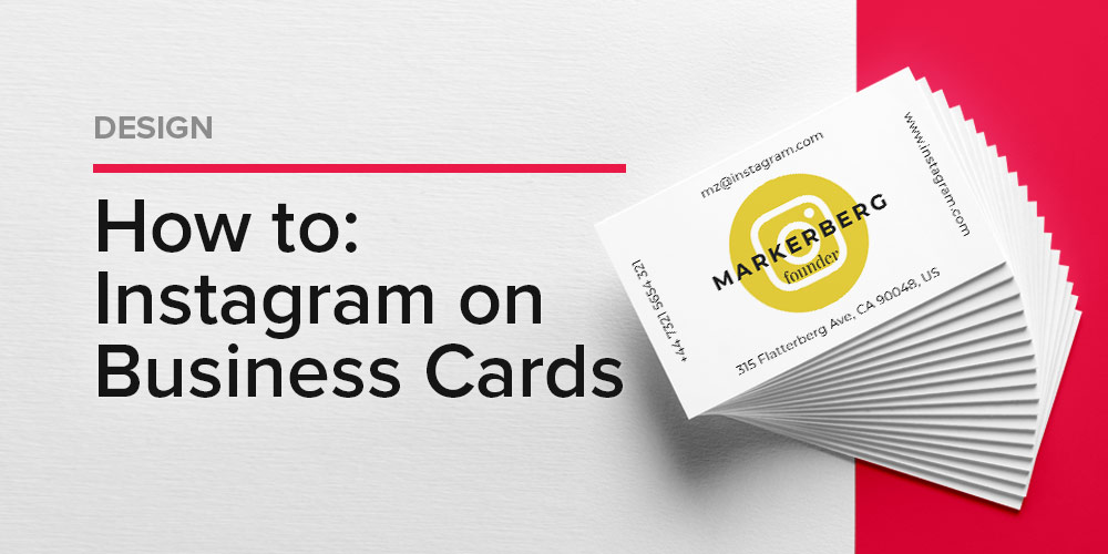 How to Properly Display Instagram on Business Cards