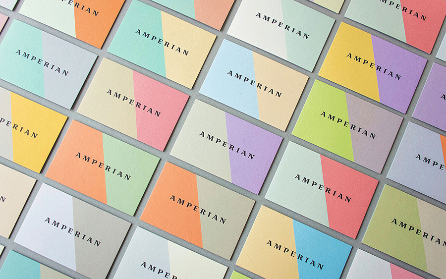 Business card color and typography Business card color and typography