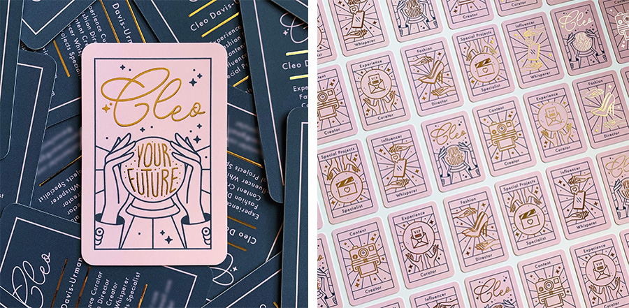 Business card gold foil vertical Business card gold foil vertical