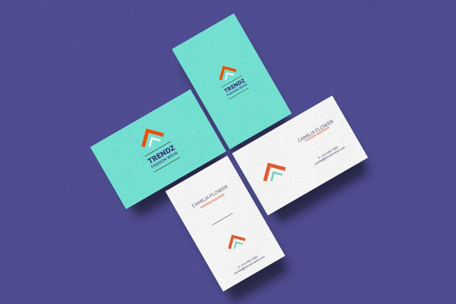 Vertical and Horizontal Business Card Vertical and Horizontal Business Card