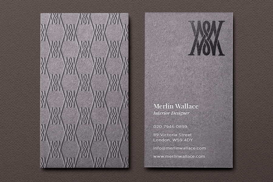 Classy Vertical Business Card Design Classy Vertical Business Card Design