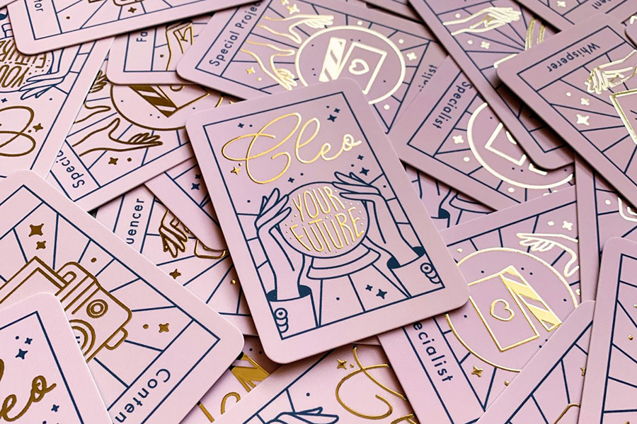 Mystical Vertical Business Card Design Mystical Vertical Business Card Design