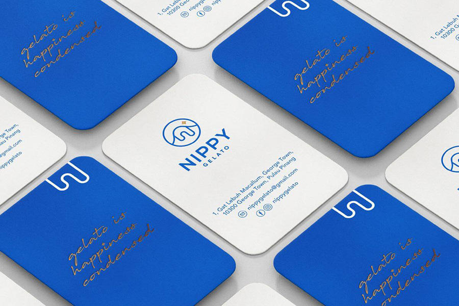 Rounded Vertical Business Card Design Rounded Vertical Business Card Design
