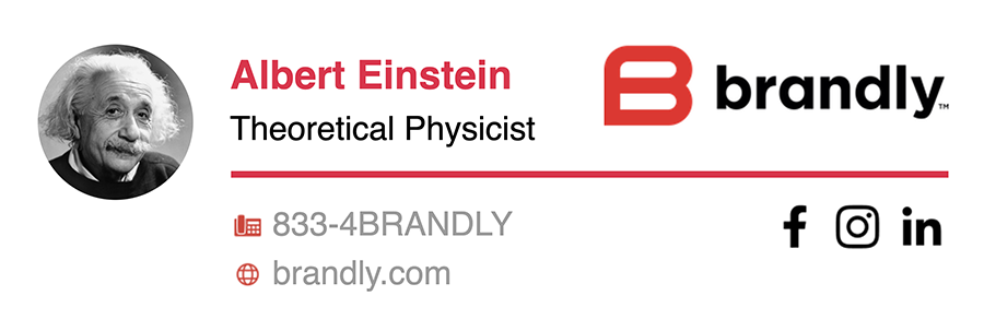 Brandly's new Email Signature Template Design Brandly's new Email Signature Template Design