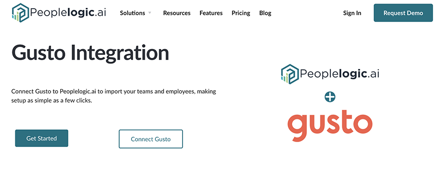 PeopleLogic Gusto Integration PeopleLogic Gusto Integration